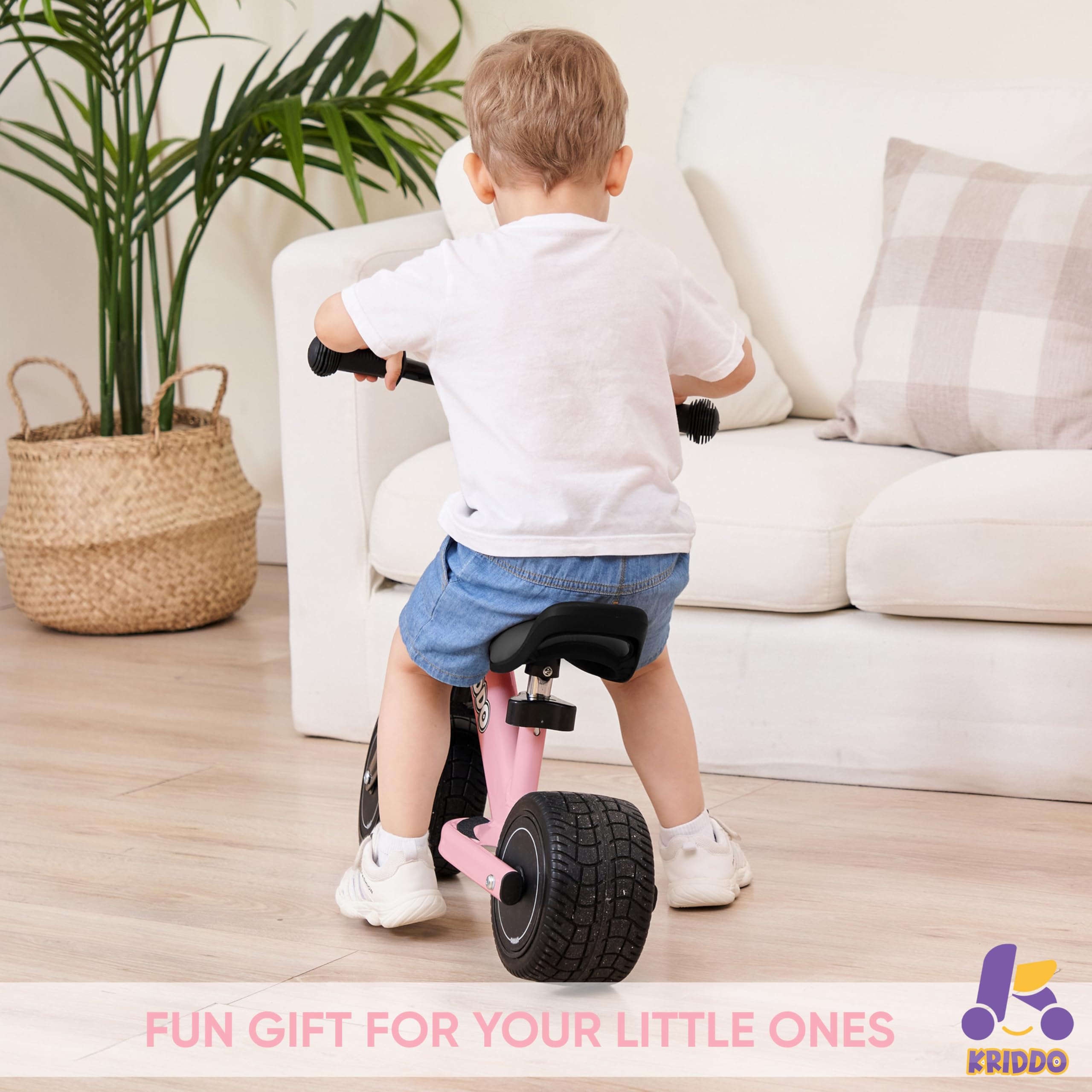 KRIDDO Baby Balance Bike Mini Cruiser Design