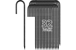 12 Inch Heavy Duty Galvanized 32-Pack Rebar Stakes Dog Fence Stakes