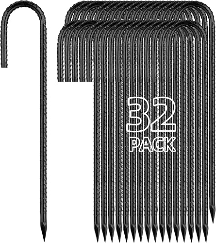 Miniatura 9 de Besitu Estacas para barras de refuerzo de 16 pulgadas de diámetro, anclajes de tierra de acero galvanizado de 12 pulgada de diámetro, picos de