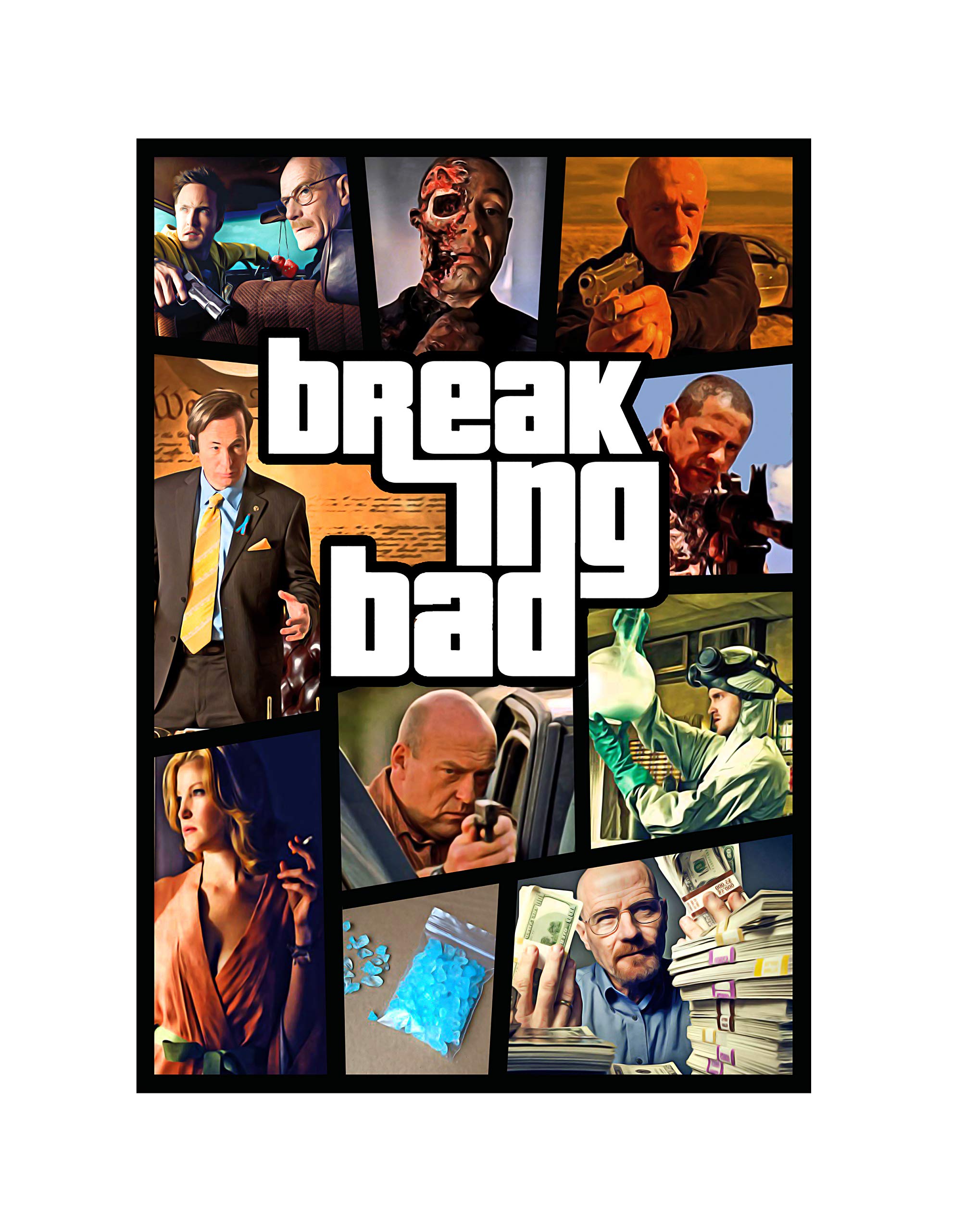 Design Crescendo Breaking Bad TV Show Wall Poster A3