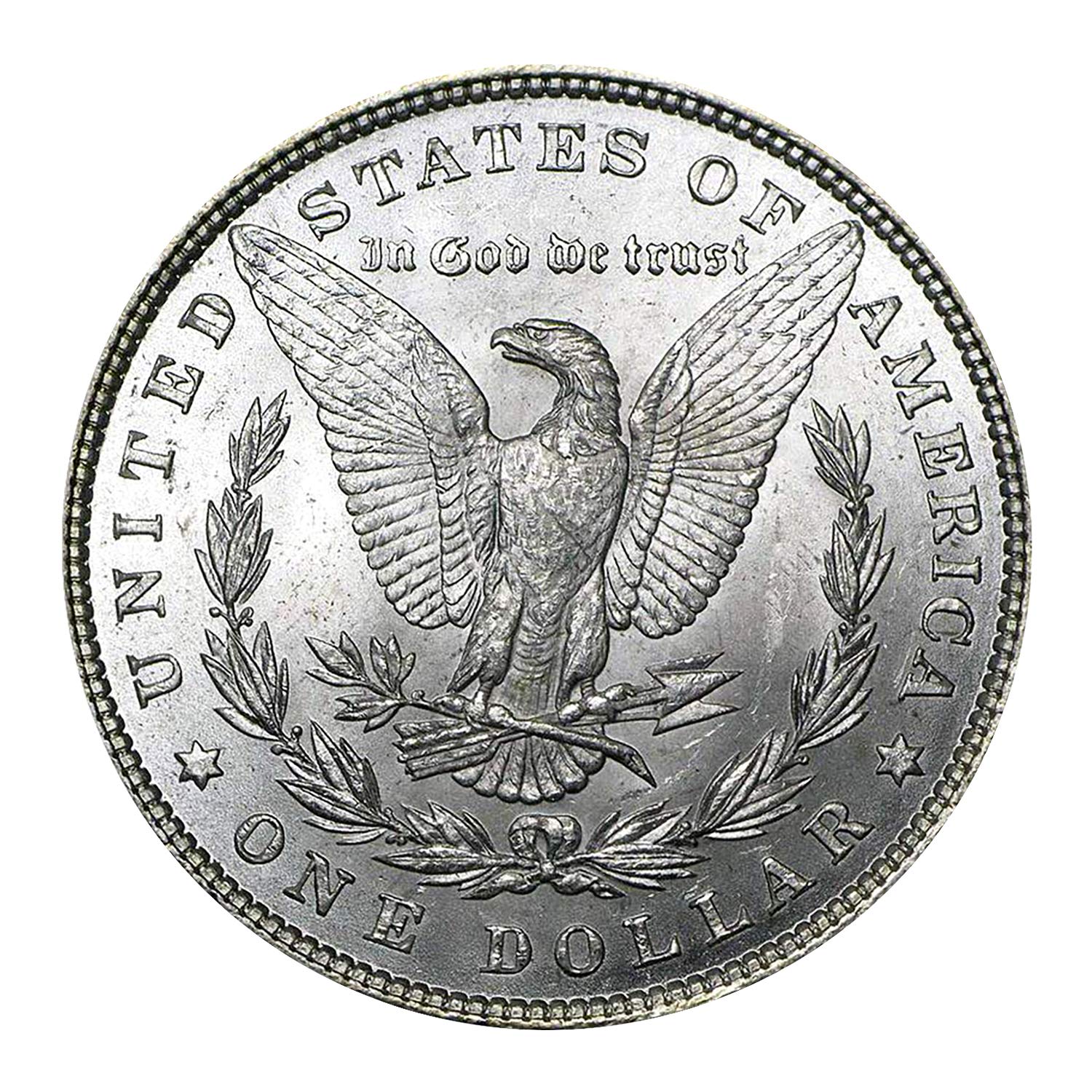 USA 1890 P Morgan 90% Silver Dollar Coin - $1 Brilliant