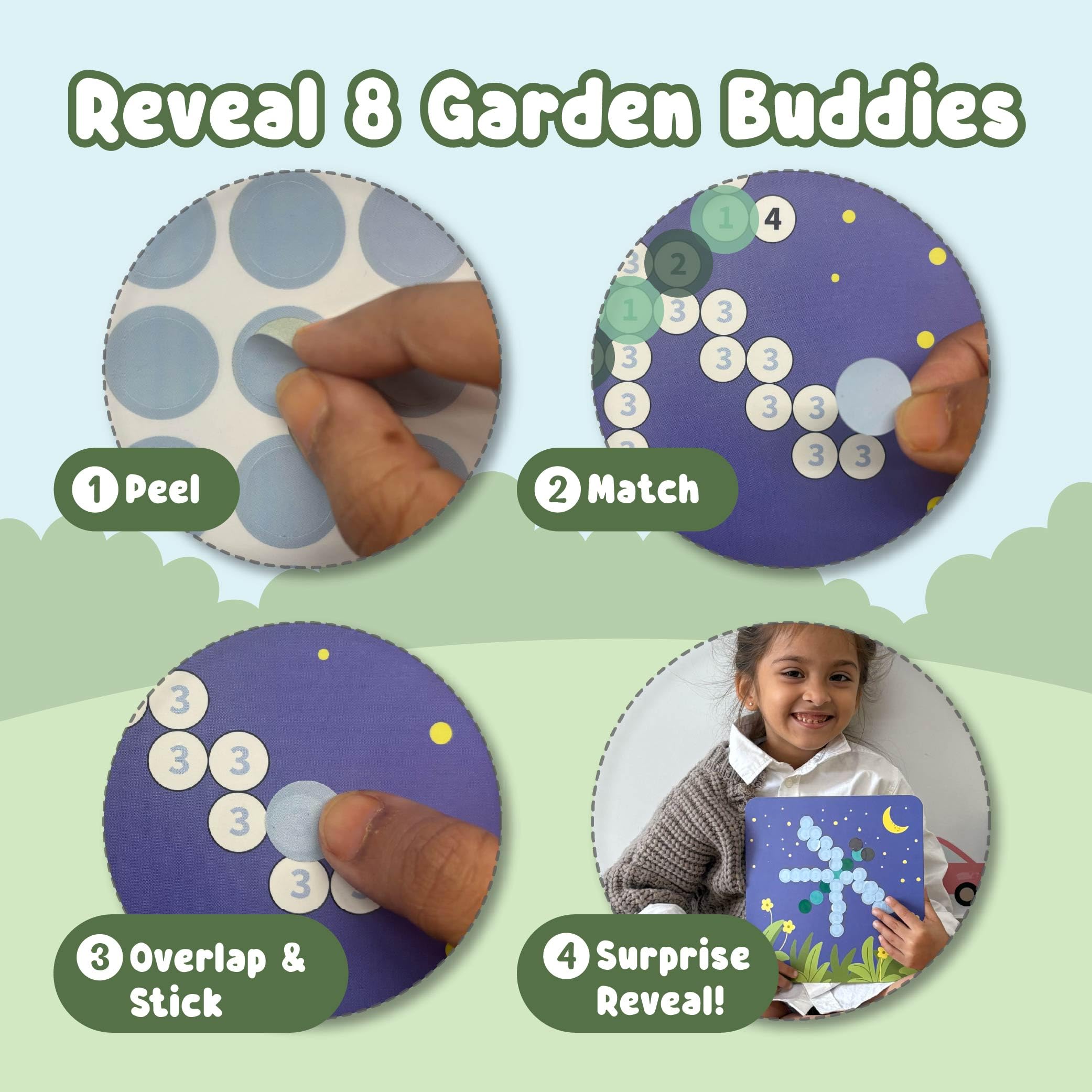 Binca Dotties Garden Animals Dot Art Activity Kit, Multicolor, 25.4 cm - Image 3