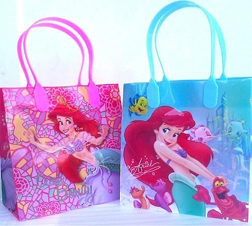 Miniatura 2 de Disney Bolsas de regalo pequeñas reutilizables de princesa Sirenita Ariel Ocean Beauty (12 bolsas)