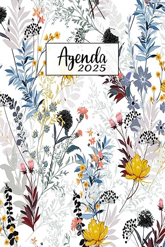 Agenda 2025: Settimanale da Gennaio a Dicembre 2025, 12 mesi, La settimana su una doppia pagina, Formato A5.