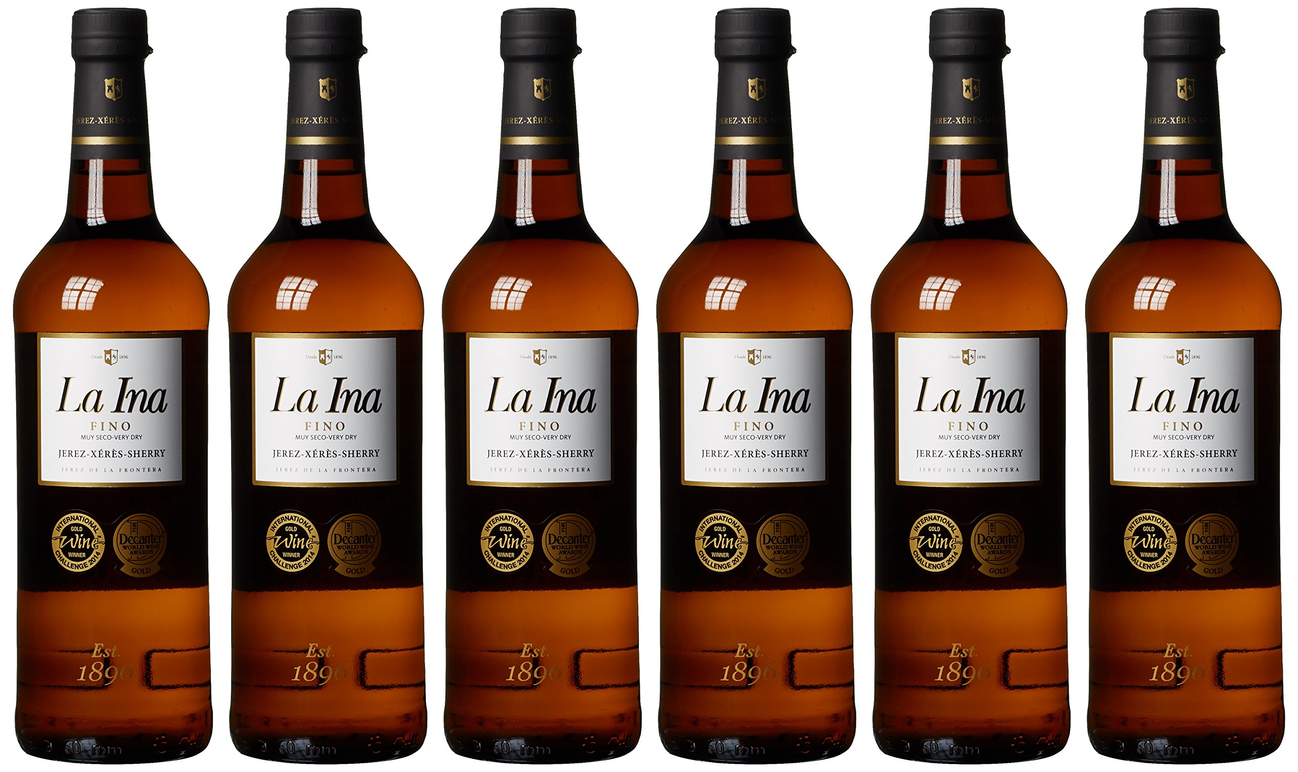 La Ina Fino Jerez-Xérès Sherry , 6er Pack (6 x 750 ml)