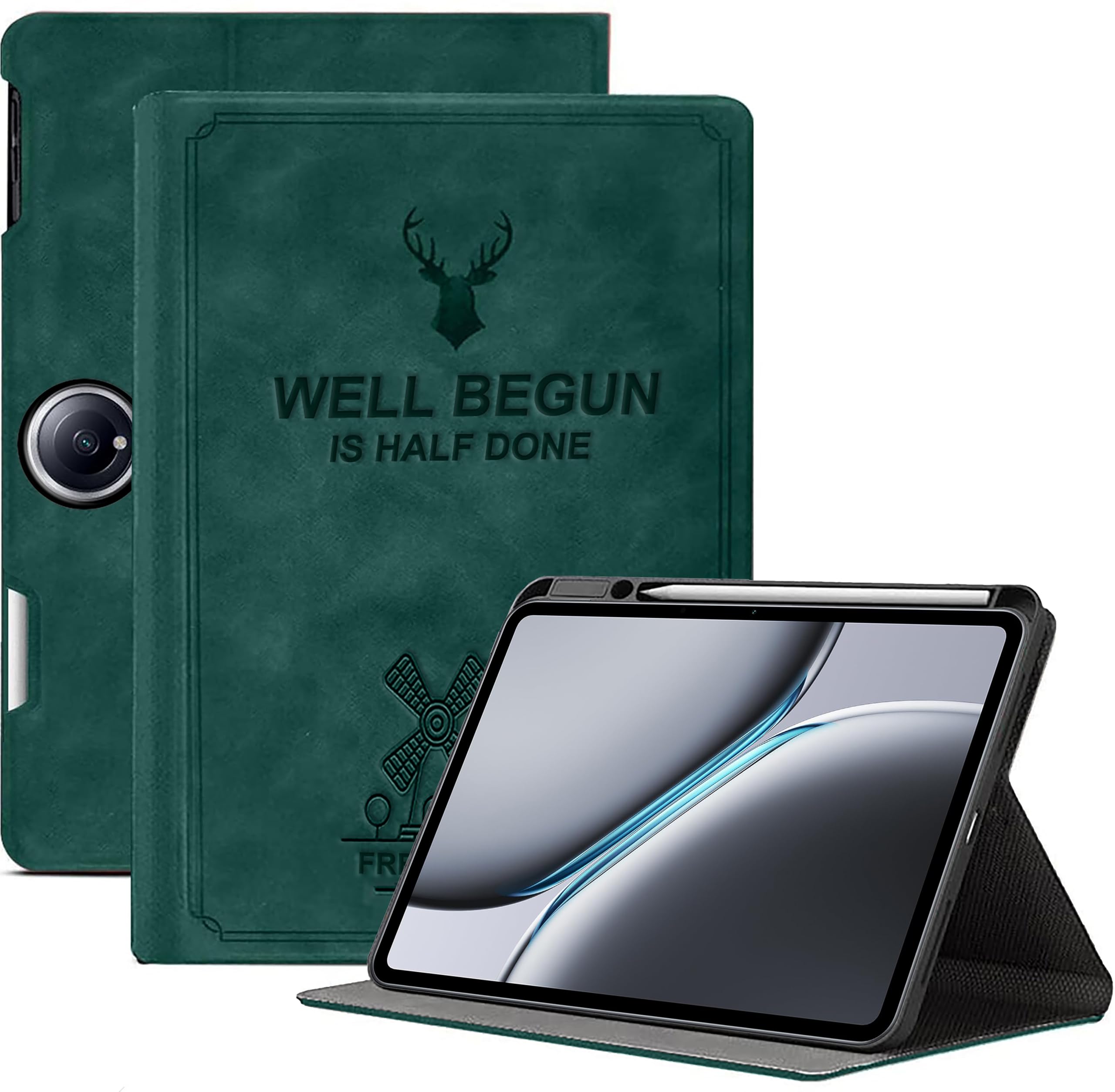 ProElite Case Cover for OnePlus Pad 2 12.1 inch Case, Deer Flip case Cover for OnePlus Pad 2 12.1 inch Tablet with Holder [Auto Sleep Wake Feature], Dark Green (B0D97QPG34) Amazon Price History, Amazon Price Tracker