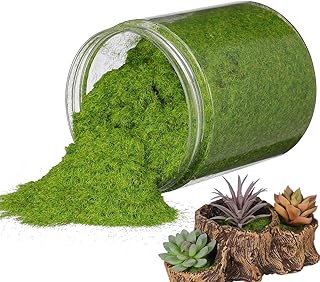 FAVOMOTO Static Grass Powder, Artificial Plants Static Grass Mixed Model Sward Moss Powder Turf Diorama Supplies Fake Sward Miniature Landscape Scenery for DIY Craft Decor