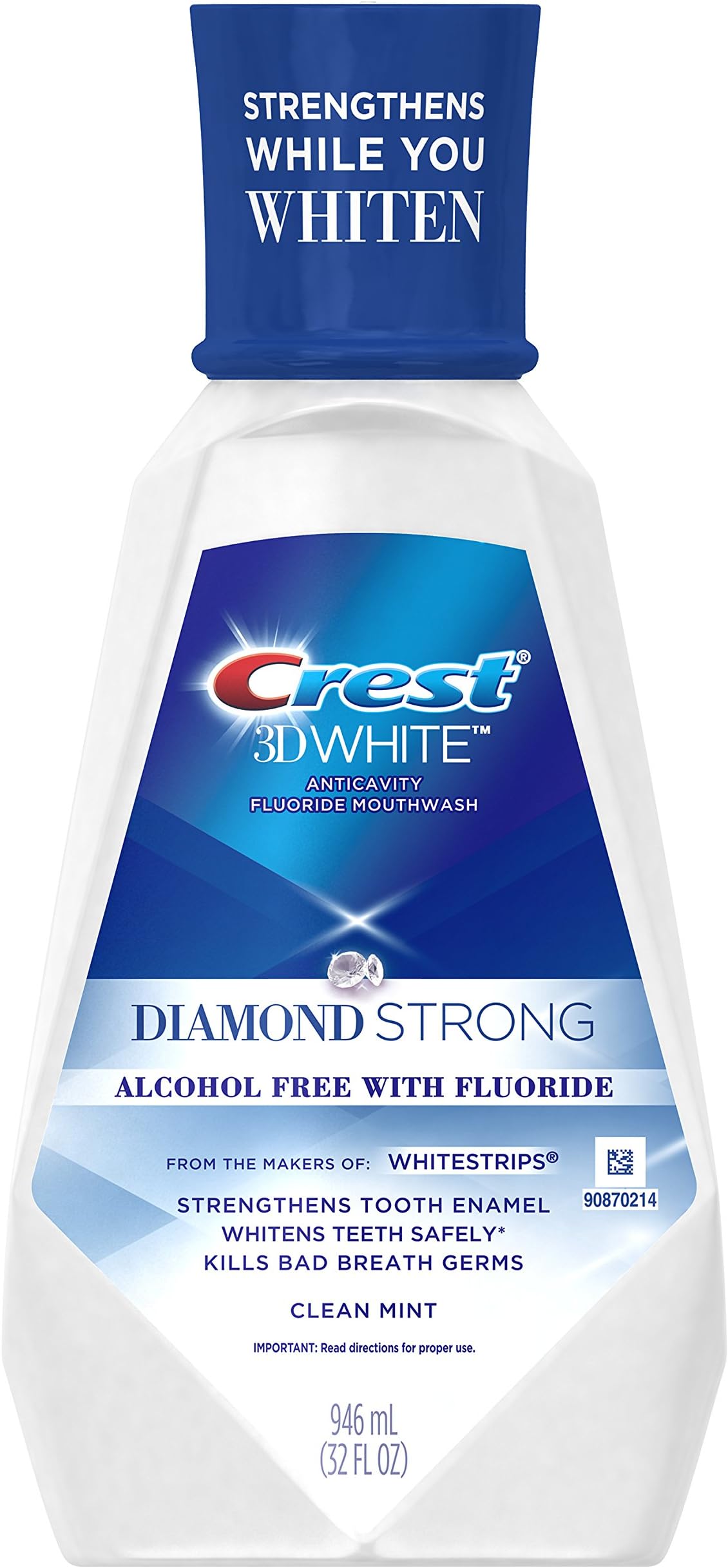 Crest 3D Clean Mint Mouthwash, 32 Fluid Ounce