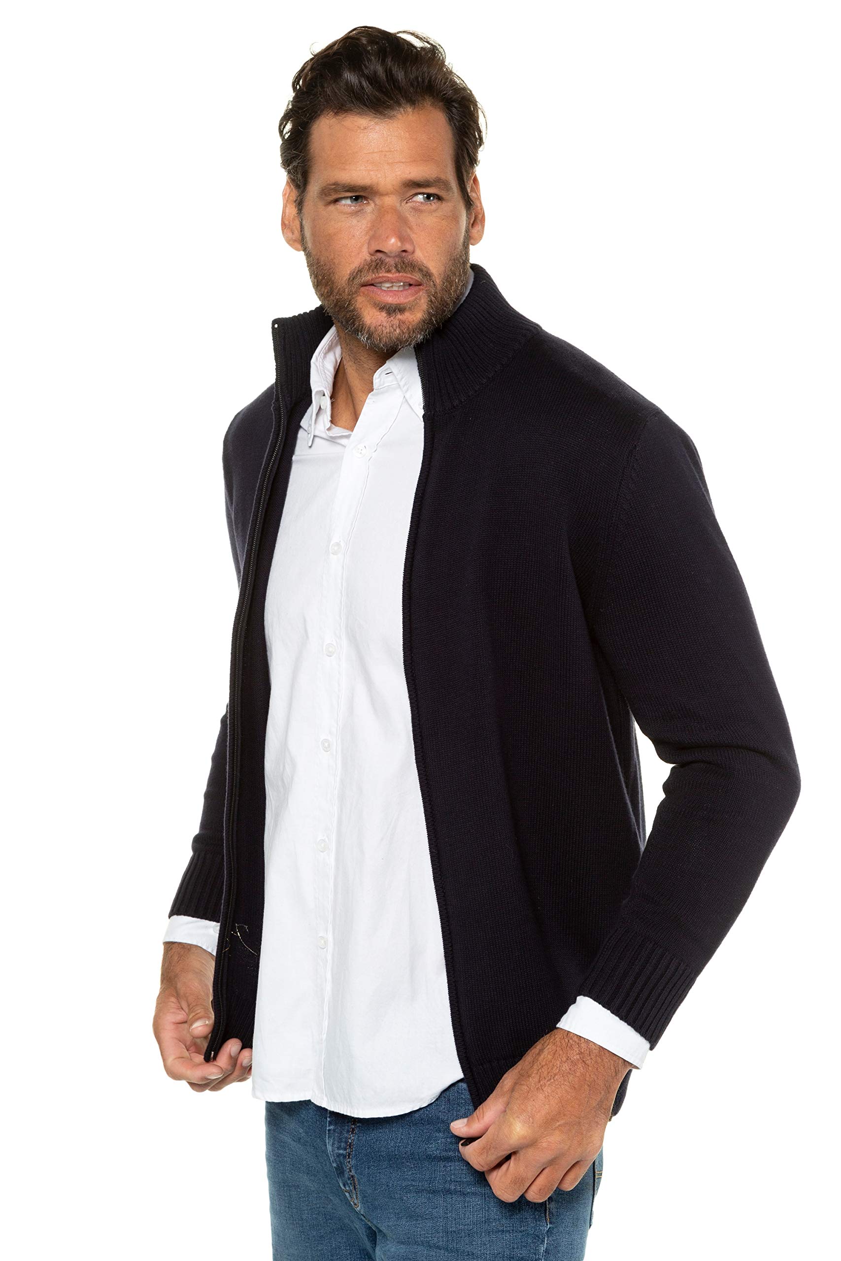 JP 1880 sweter męski, ciemny morski, 5XL