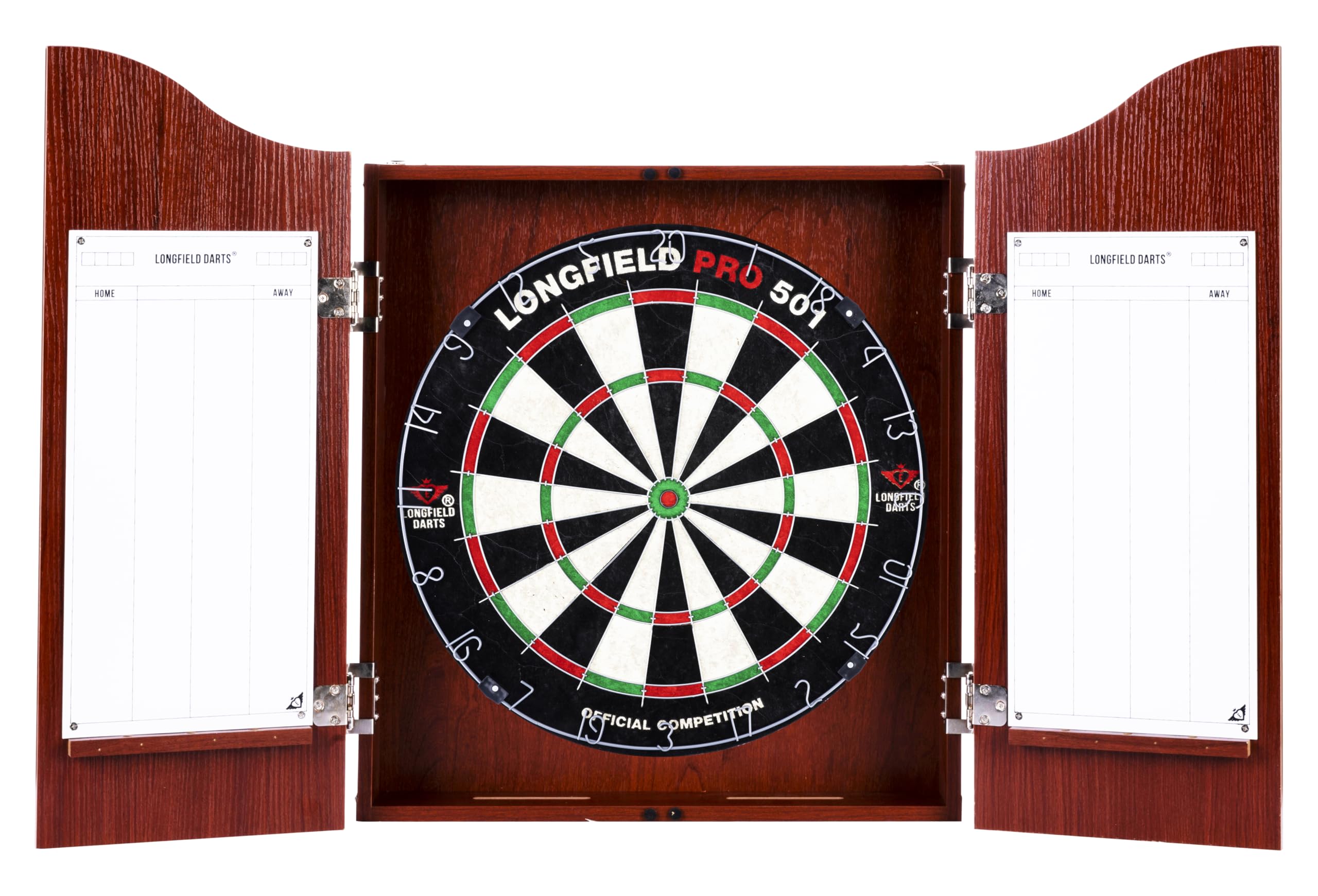 Engelhart Dartschrank de Madera, sisal Dartscheibe Inclusive 6 Darts 18gr y Accesorios