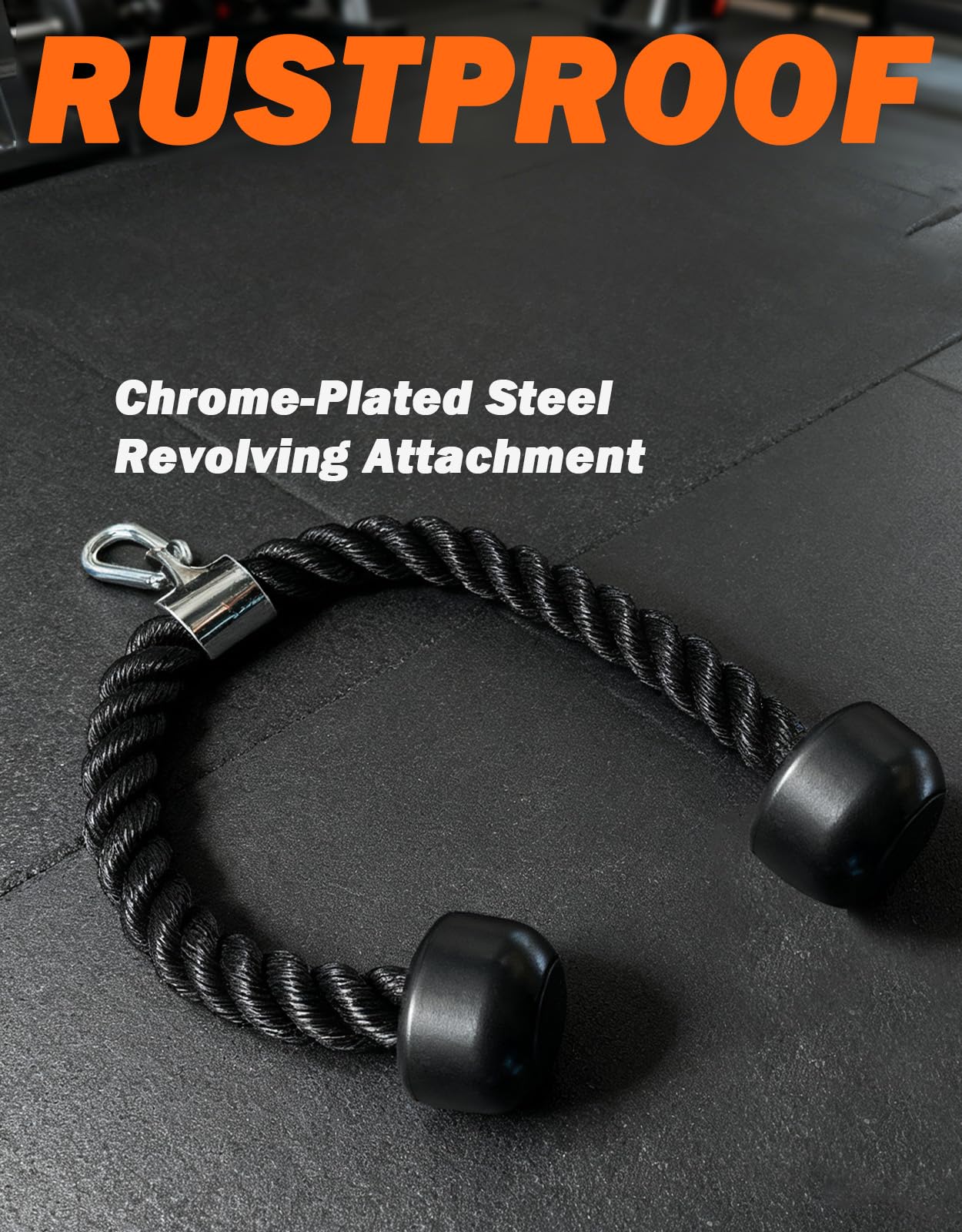 Snapklik.com : Tricep Rope Cable Attachment, 27 Inch Tricep Rope For ...