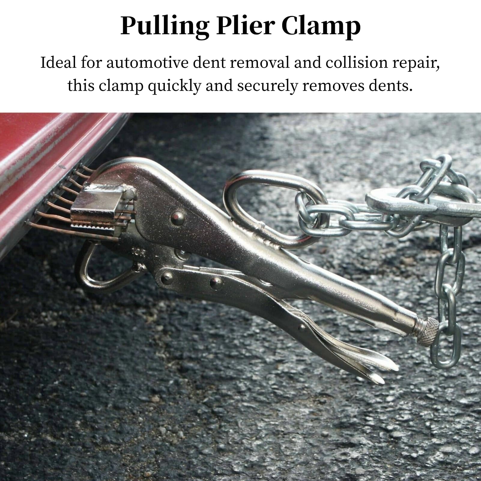 Locking Sheet Metal Clamp, Welding Locking Plier Tools, Heavy Duty Sheet Metal Grip Tool, Carbon Steel Duckbill Pliers Welding Pliers, Flange Pull Plier for Car