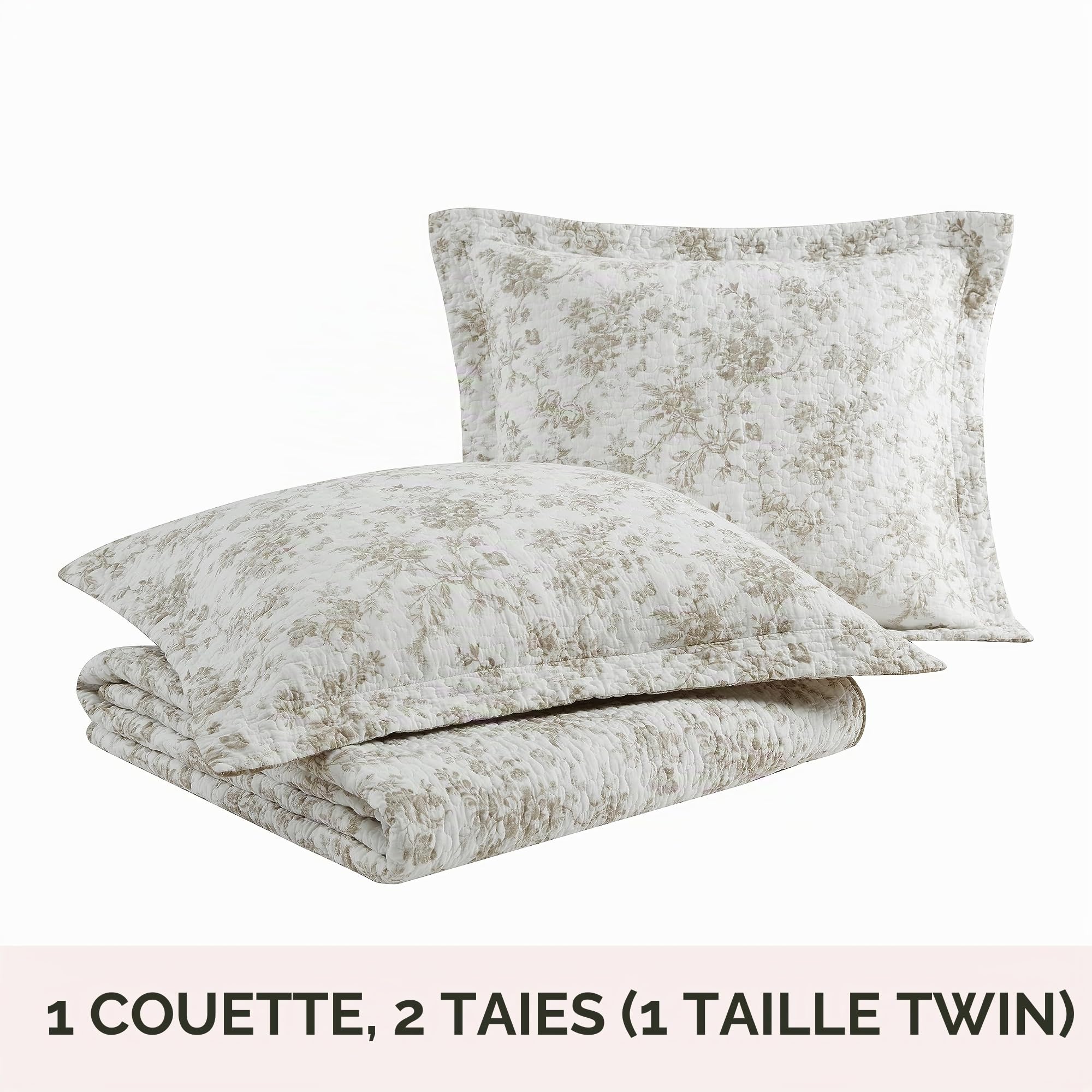 Laura Ashley - Parure de lit Double réversible en Coton à Motif Floral avec taie d'oreiller Assortie, décoration d'intérieur pour Toutes Les Saisons (Jardin Clos Marron, lit Simple)
