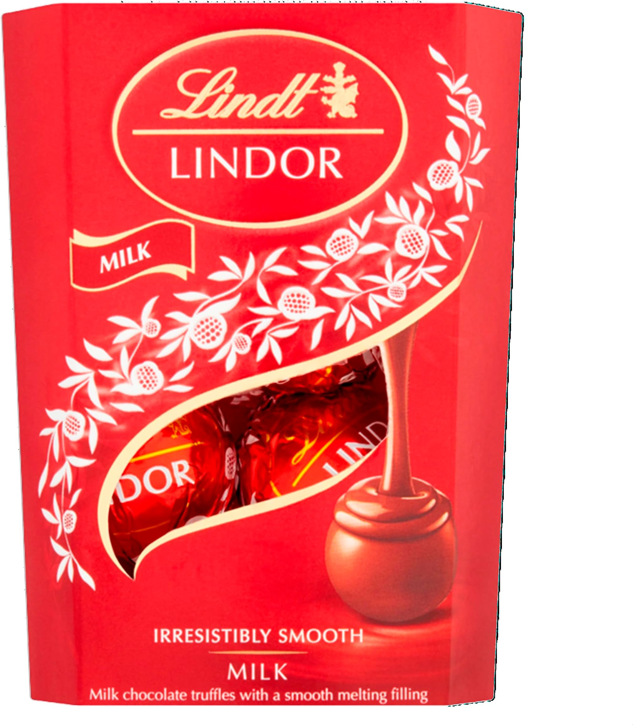 Lindt Lindor Milk Chocolate Truffles – 37g – Smooth Melting Filling – Treat or Stocking Filler for Him & He