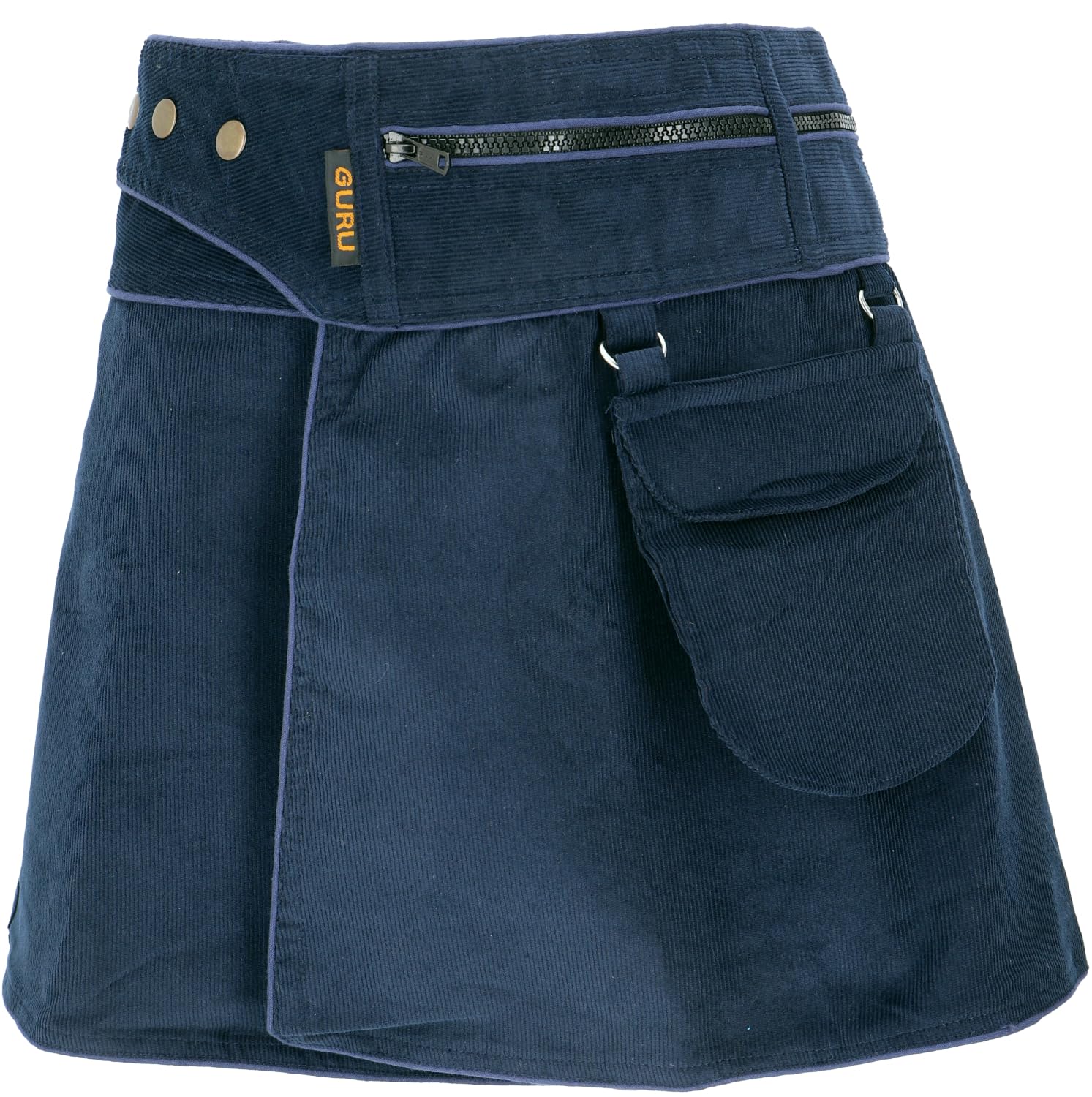 GURU SHOP Falda de pana, minifalda para mujer, algodón, faldas, ropa alternativa
