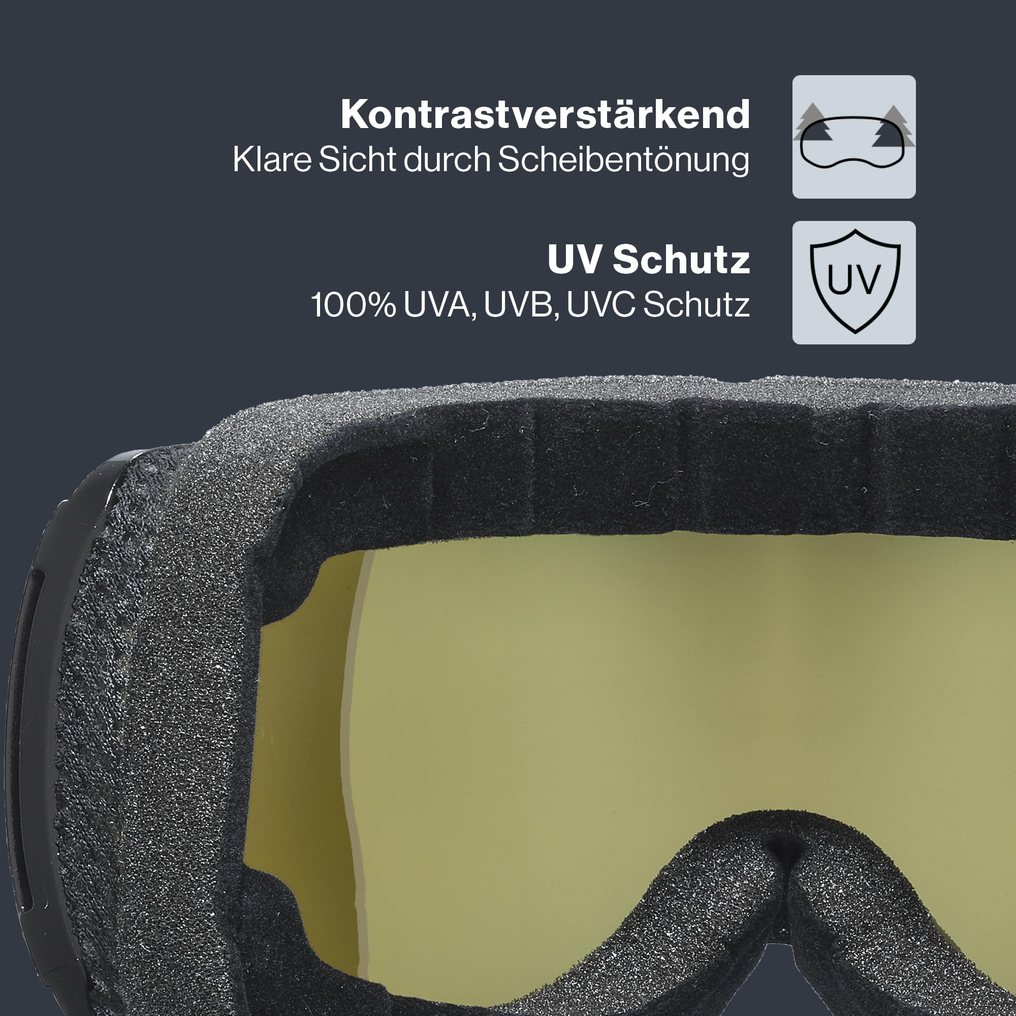 Uvex Unisex Uvex Downhill 2100 CV Planet Skibrille (1er Pack)