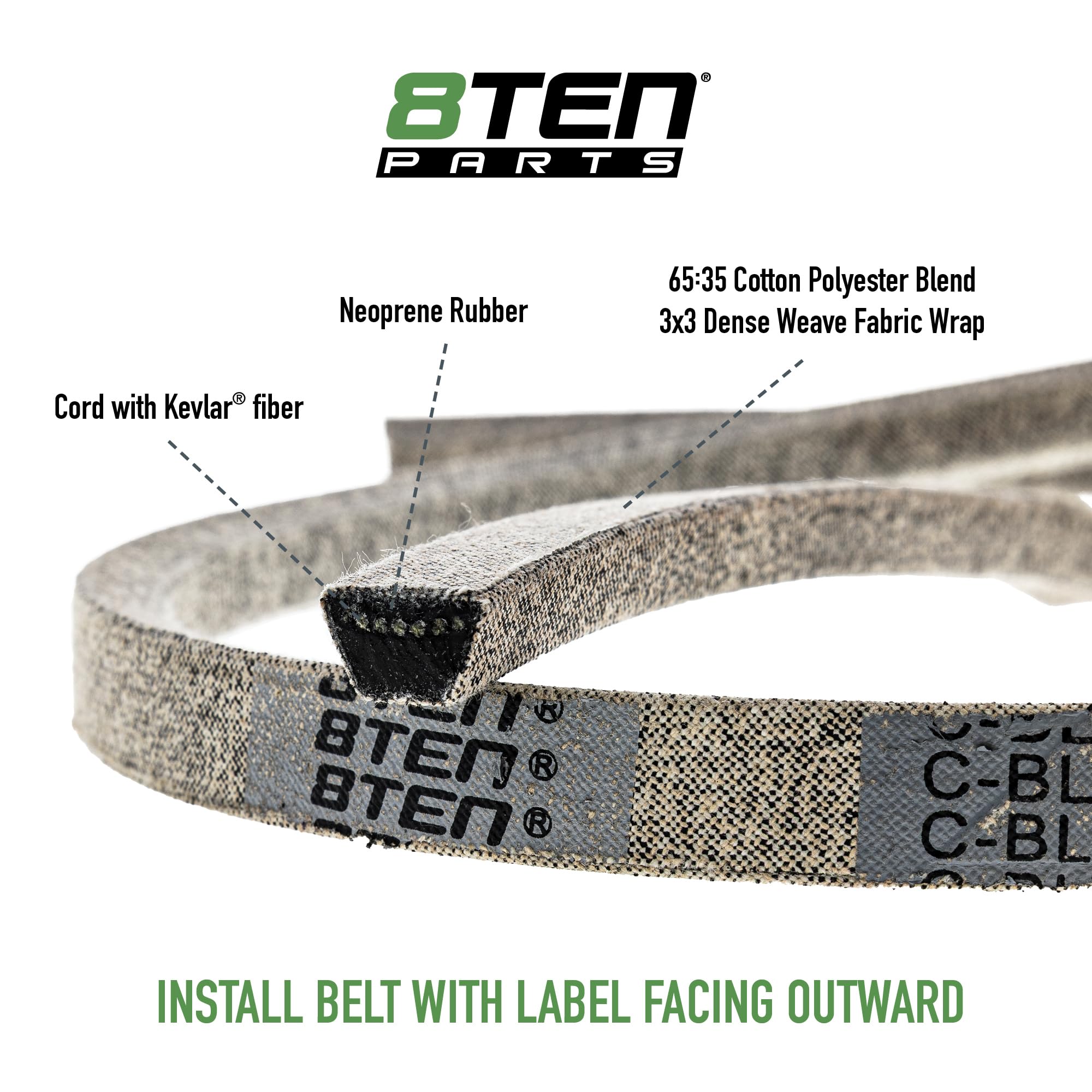 Amazon.com : 8TEN Belt with Kevlar for Snapper S200XT 61-Inch Cut