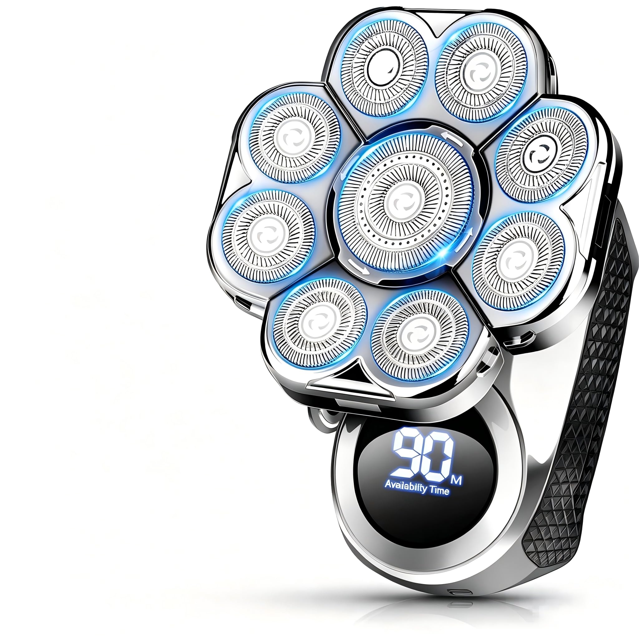 7D Head Shavers | Travel &amp; Outdoor Use-Black