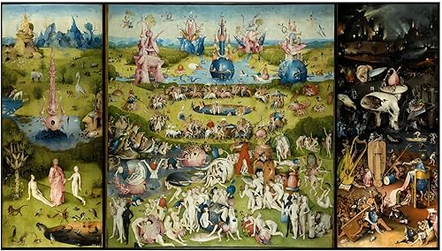 Hieronymus Bosch, The Garden of Earthly Delights, 1. Semibrillante - enmarcado, 2. M
