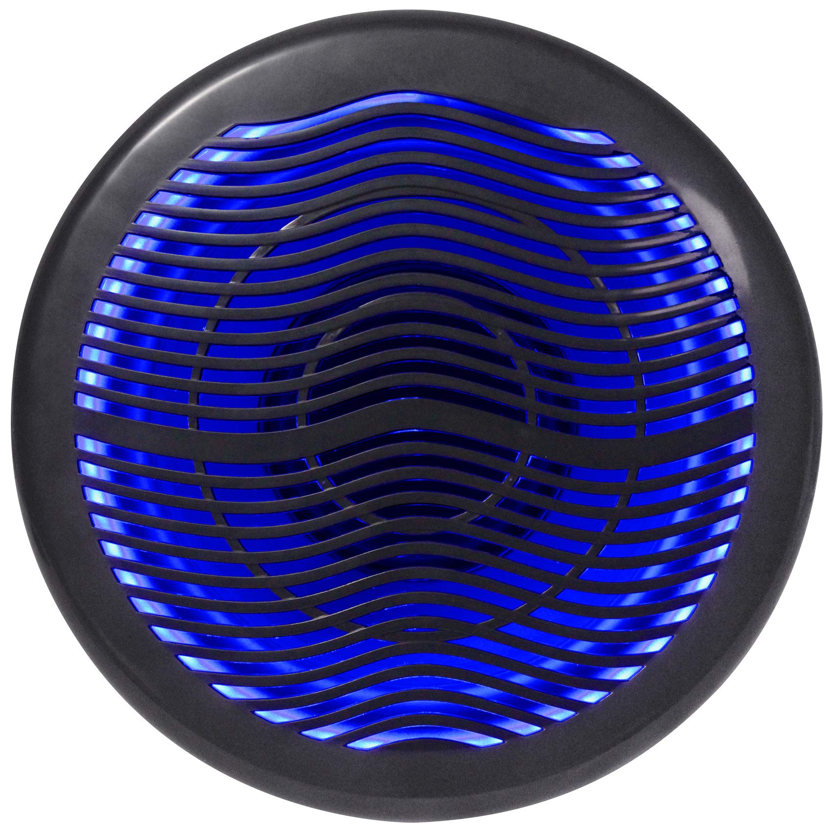 Rockville MS10LB 10" Black Marine/Boat Free Air Subwoofer with LEDs