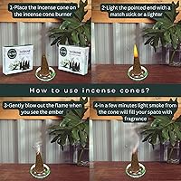 Vista 133 de TRUMIRI Copal Incense Cones - Total 20 Cone Incense - Dual Pack of 10 Insence Cones - Incense Cones Scented - Cone Incense Scents - Insense Cones