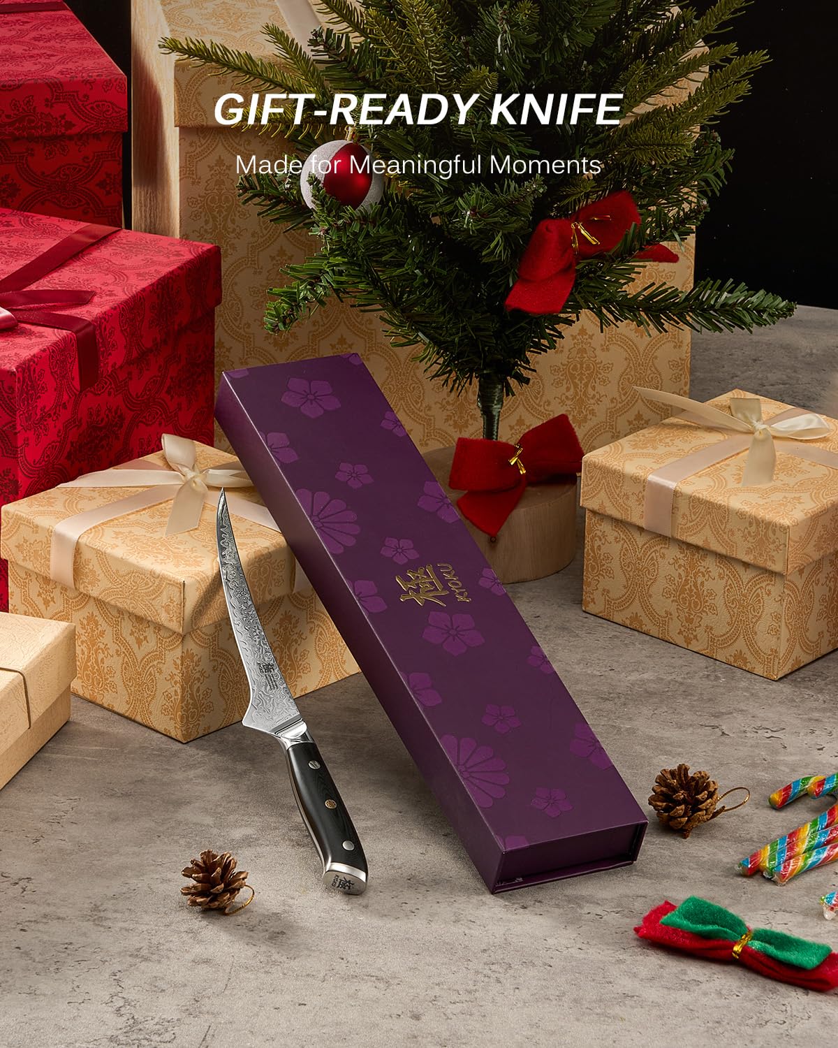 KYOKU 7" Japanese Damascus Fillet Knife for Fish, Filet Boning Knife for Fishing Skinning for Professional & Home Chefs,Ultra Sharp VG10 Full Tang Butcher Knife for Filleting Deboning Meat Cutting — Amazon image 7