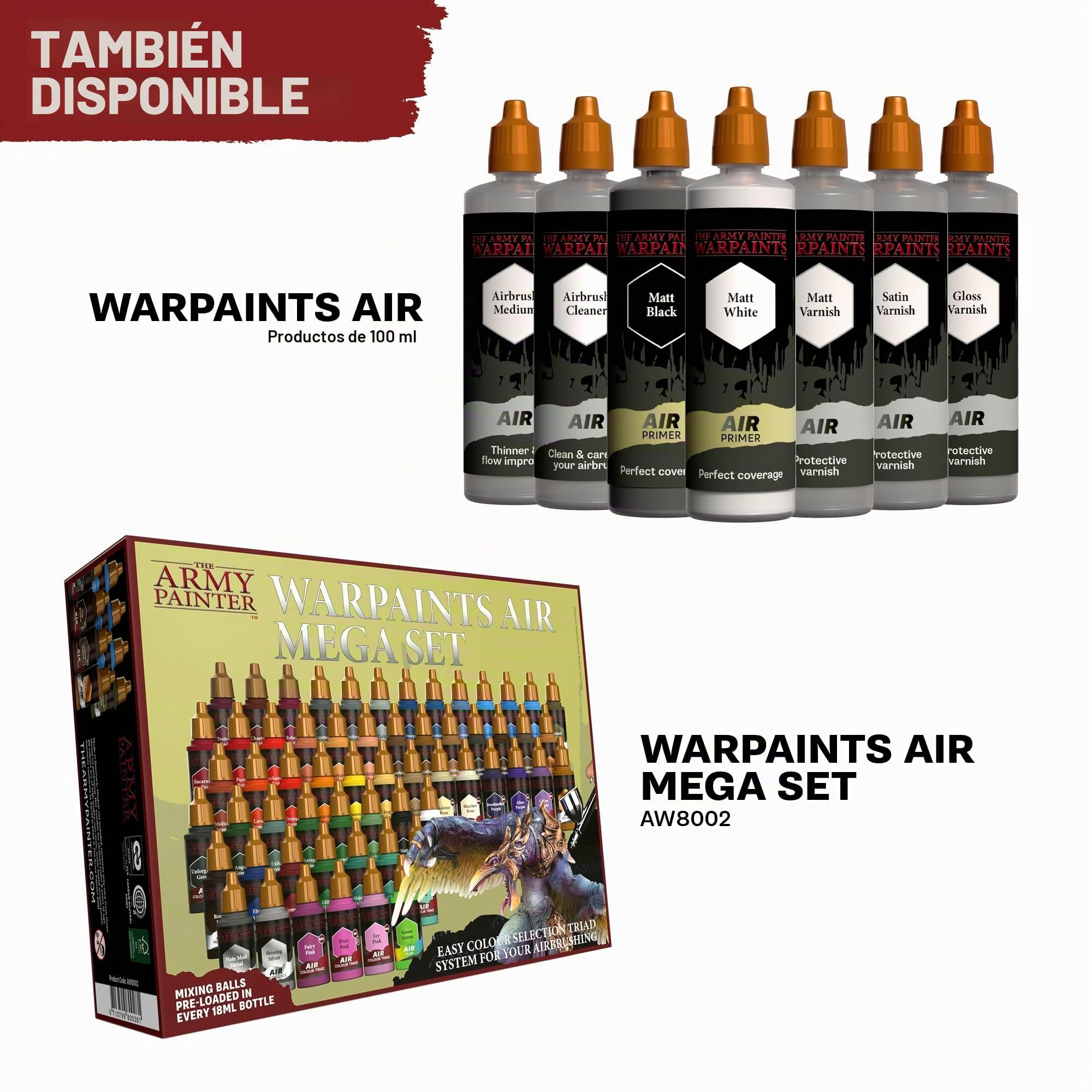 The Army Painter, Warpaints Air Most Wanted Paint Set, 22 x 18 ml