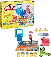 Play-Doh, Massinha de Modelar Infantil, Mesa de Ferramentas Coloridas - Conjunto de Brinquedo com Acessórios e 5 Potes - A partir de 3 Anos
