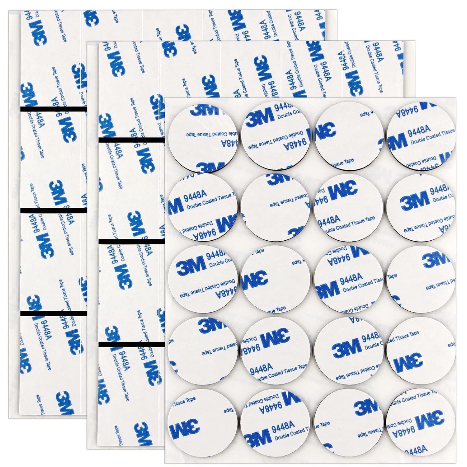 tallkeey 60Pcs Double Sided Sticky Pads Heavy Duty Strong Mounting