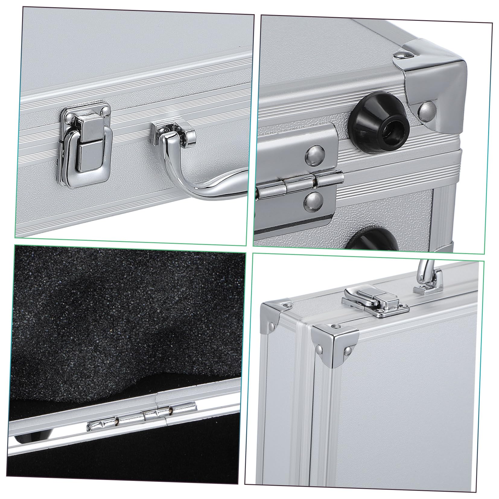 Tool Box in Lega di Alluminio Argento, Capiente e Portatile per Casa