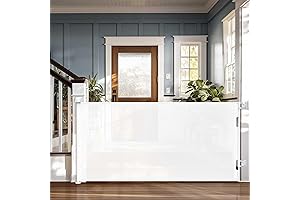 Cumbor Baby Gates Retractable Stair Gates, Ensure Baby & Pet Safety