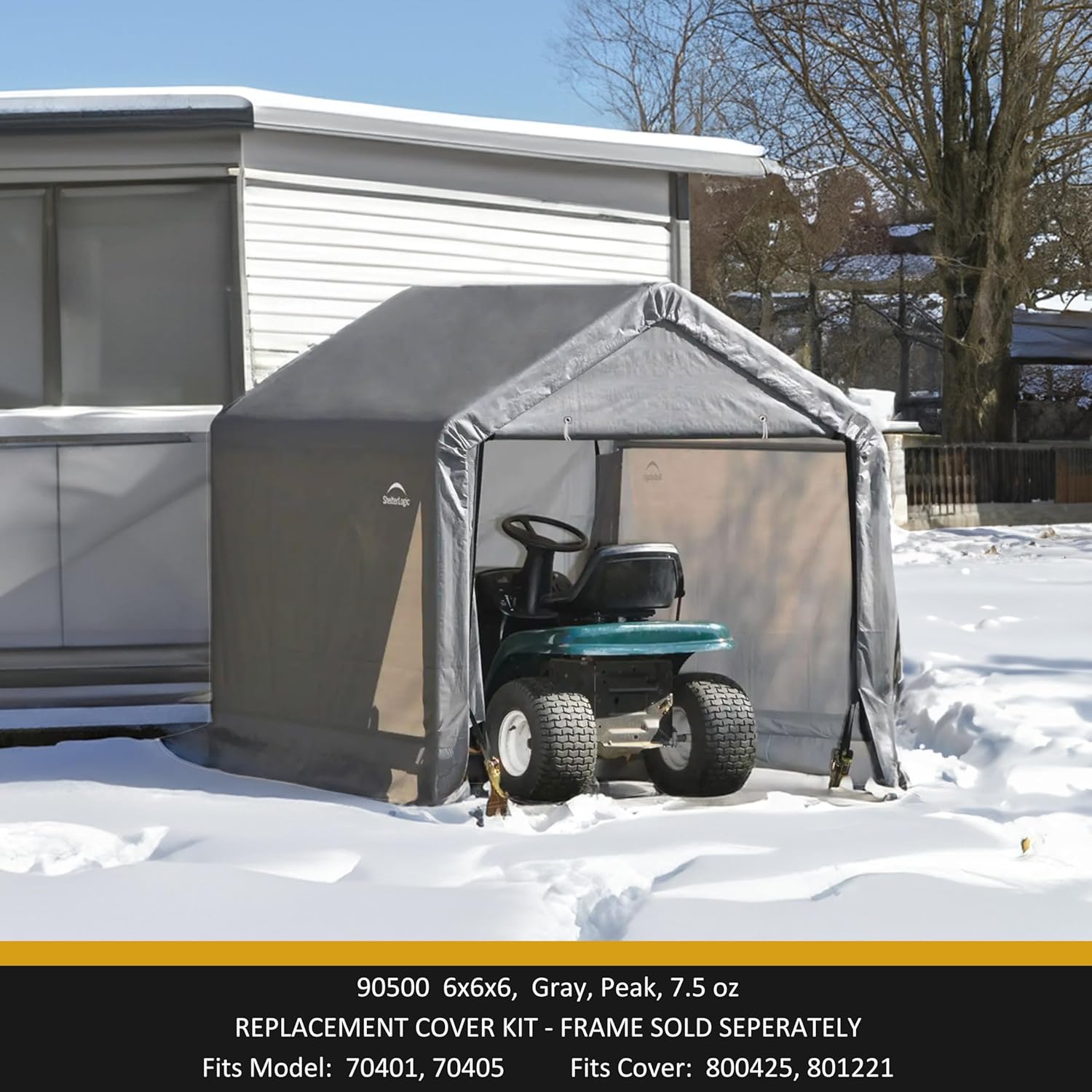 Cover Kit for The Shed-in-a-Box® 6 ft. x 6 ft. x 6 ft. 7.5 oz. Gray