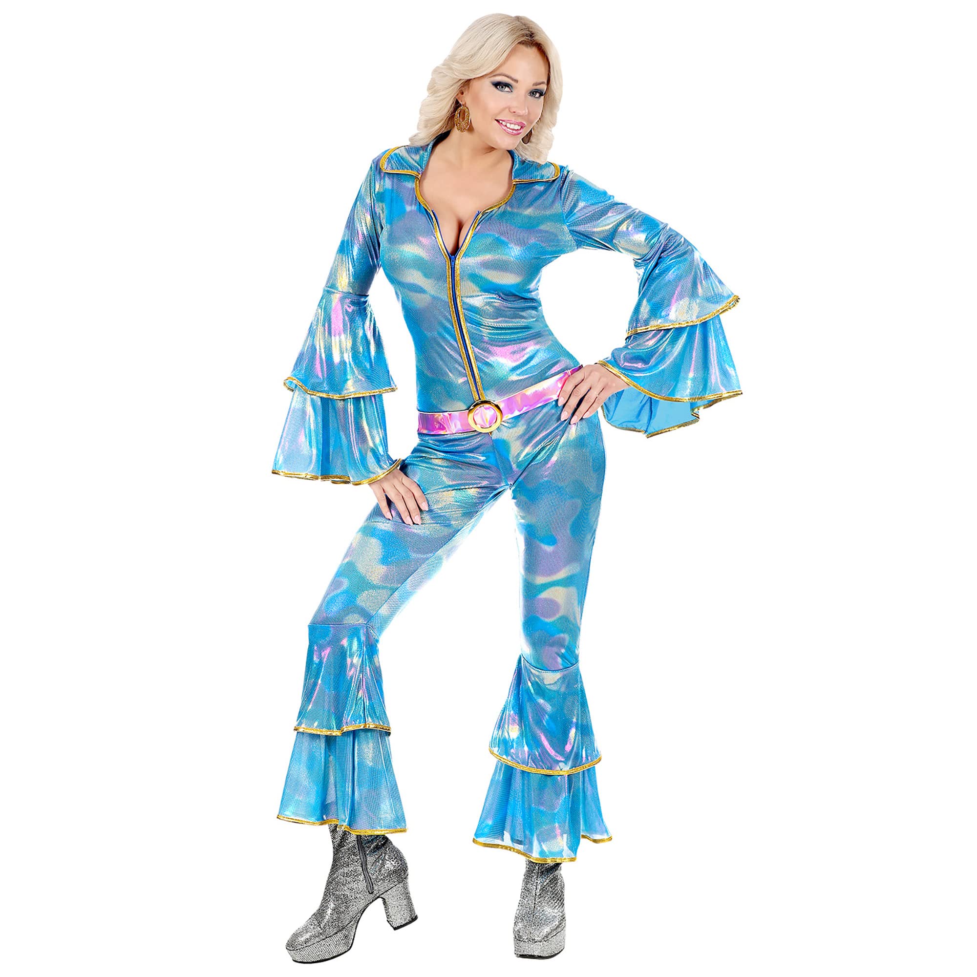 W WIDMANN MILANO Party Fashion - Costume style disco des années 70, hippie, salopette, Dancing Queen