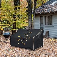 Vista 6 de Funda para sofá de 3 plazas para patio, funda para sofá para exteriores de hasta 76 pulgadas de ancho x 32.5 pulgadas de profundidad x 33 pulgadas