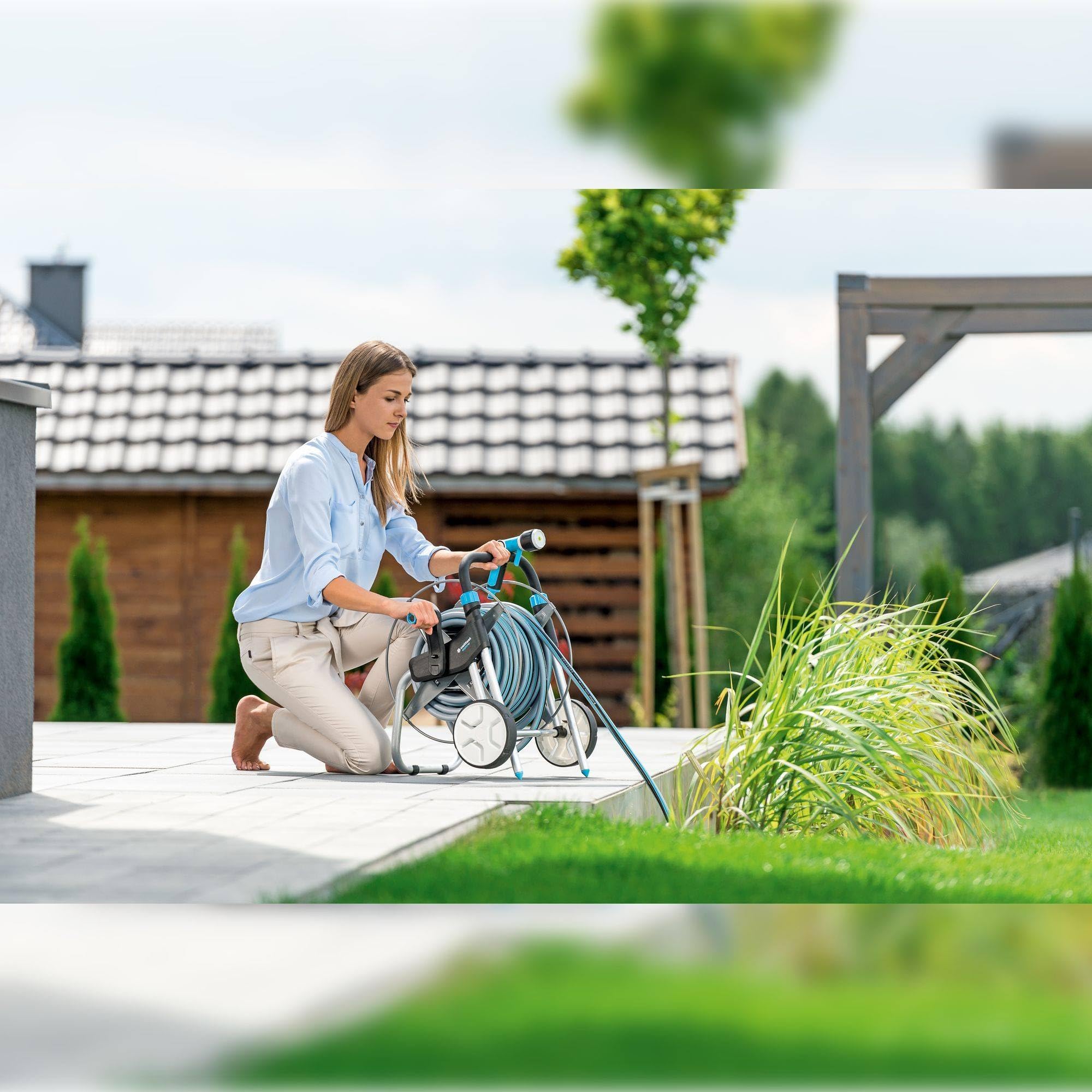 Cellfast Metallschlauchwagen Tragbar Explorer für Gartenschlauch max. 60 m - 1/2" 55-050