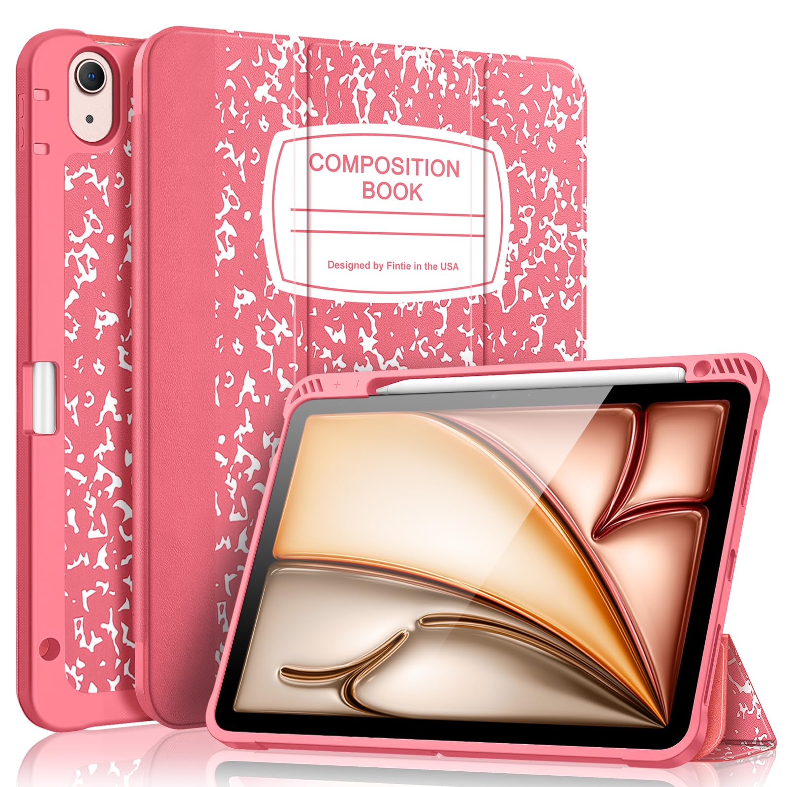 Fintie SlimShell Flexible TPU Back Case with Pencil Holder for iPad Air 11 inch M2 (2024), iPad Air 5th Generation (2022) / iPad Air 4th Generation (2020) 10.9 inch, Flexible Back Case Cover