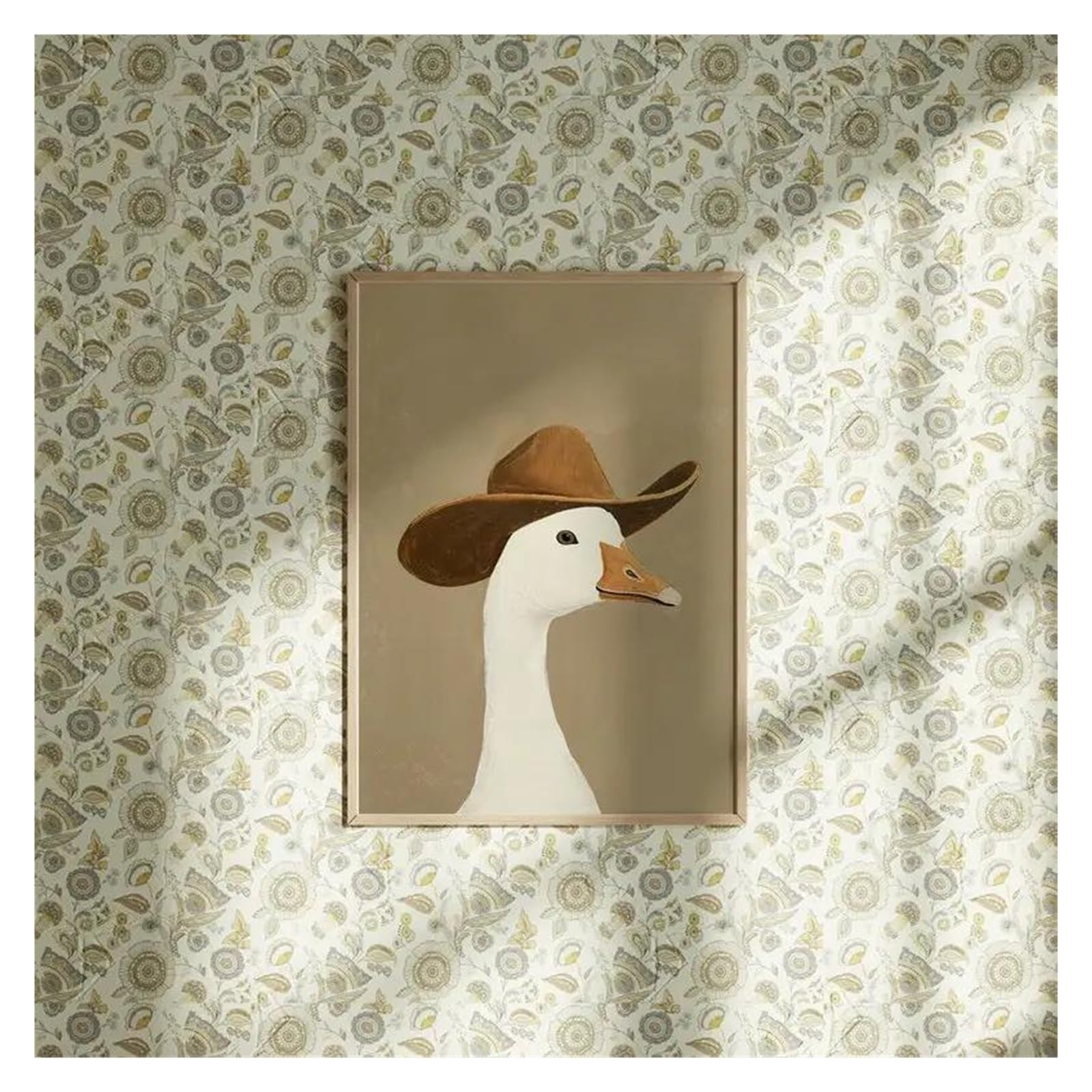 Tableau cowboy goose pour chambre bébé style western rustique chic