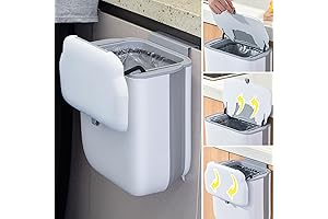 Soddeph Foldable Hanging Trash Can with Lid