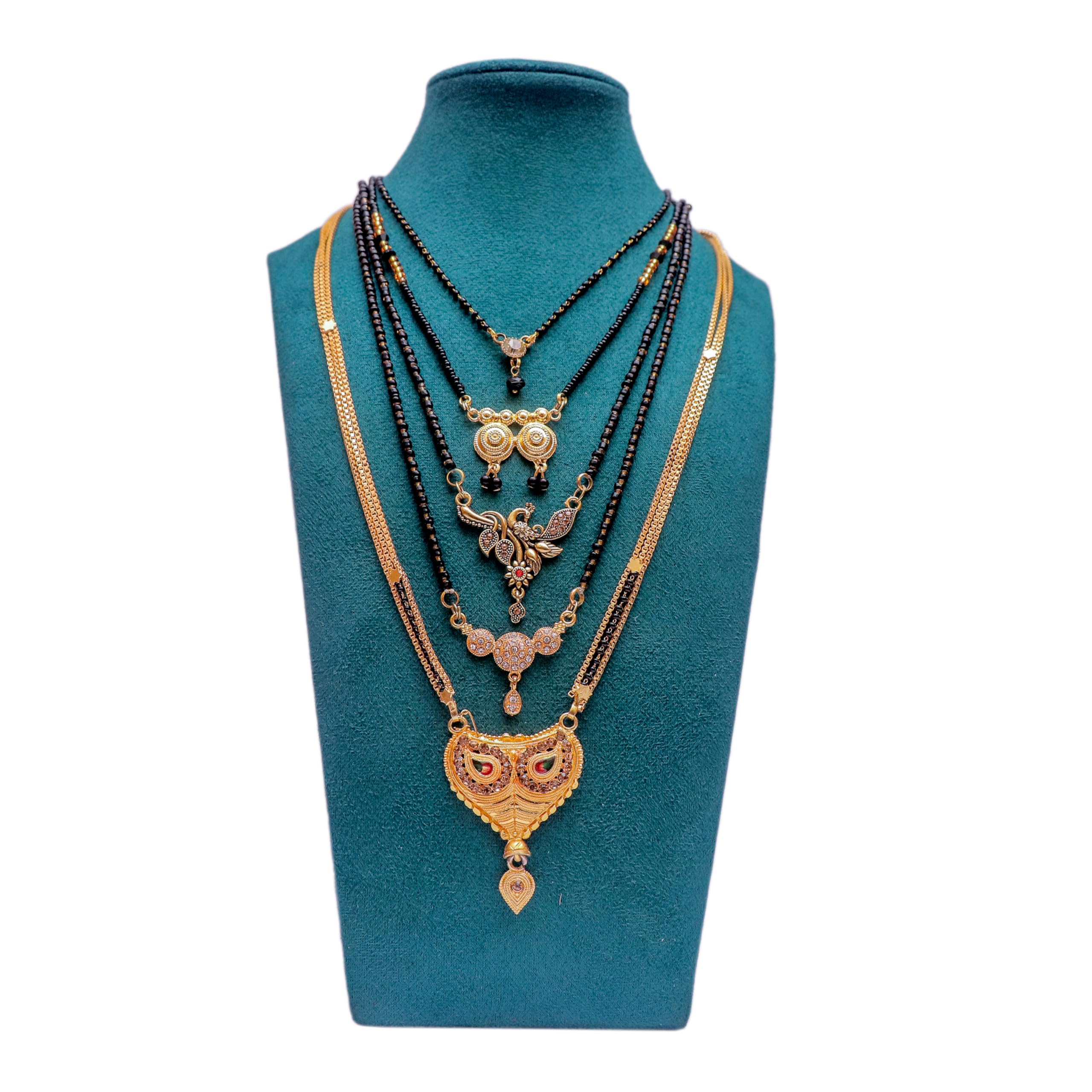 Modern Mangalsutra Combo Pack 5 sets