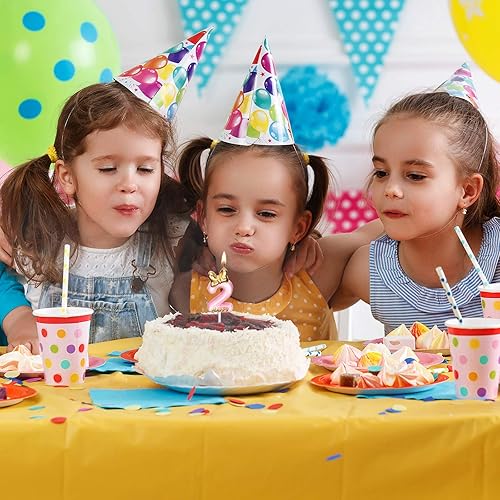 Vista 27 de Nuanchu Decoración de cumpleaños rosa con el número 5, para cumpleaños, pastel, hornear, celebración, reuniones, aniversario, fiesta, suministros