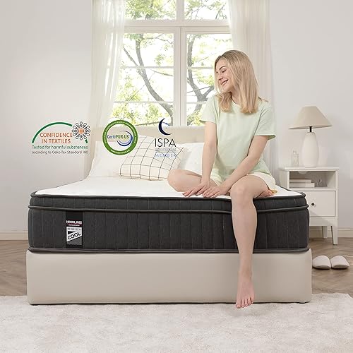 Miniatura 6 de HIMMLINE Full Mattress, 10 Inch Hybrid Mattress, Gel Memory Foam and Pocket Spring Full Bed Mattress in a Box, Medium Feel, Cooler Sleep & Pressure