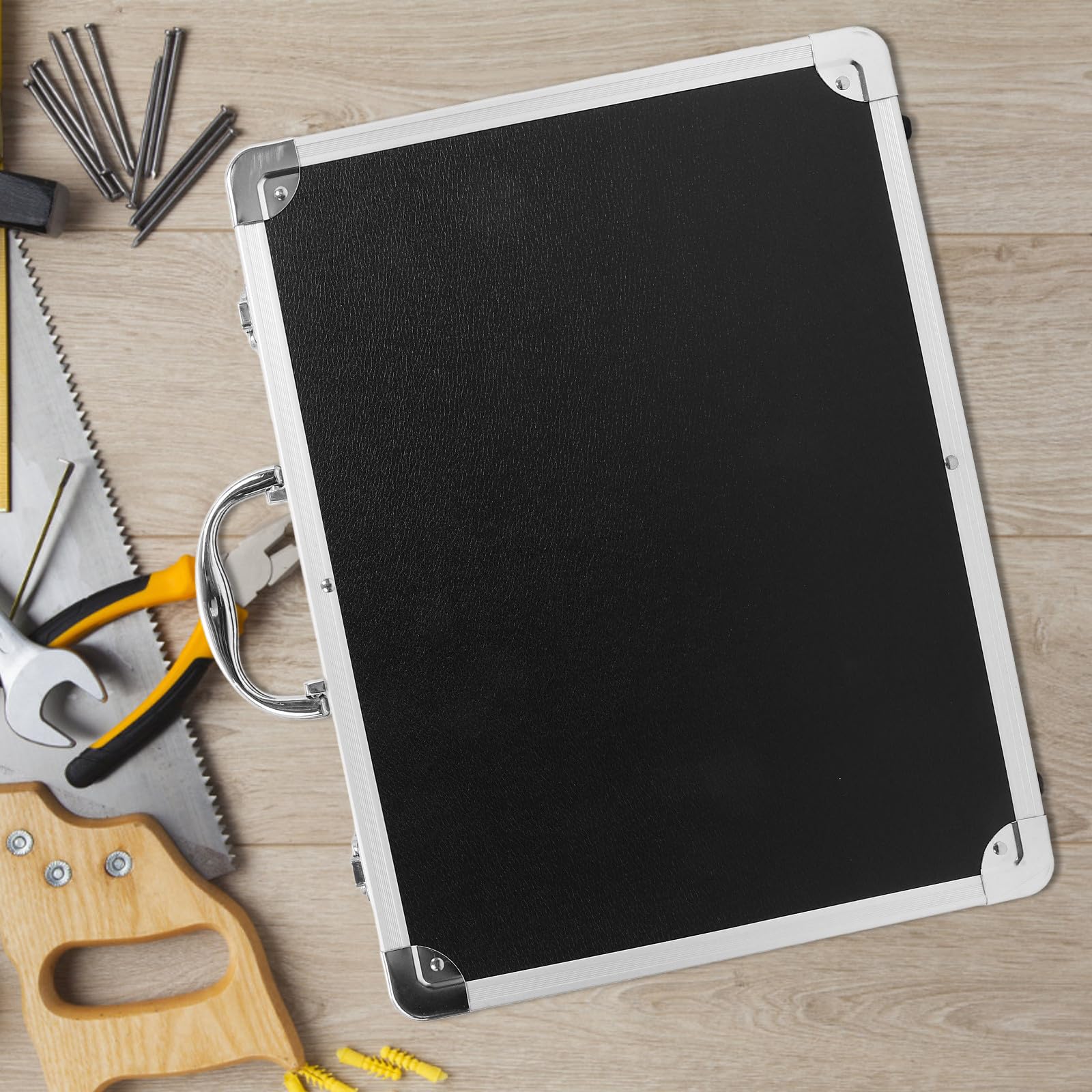 SHINEOFI Boîte à Outils Mallette Multifonction en Alliage D'aluminium Grosse Capacité Serrure à Code pour Rangement de Remède et Cosmétiques, Maison Déplacements