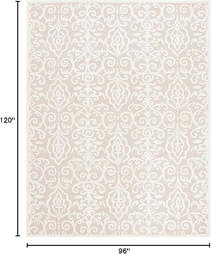 Miniatura 2 de Martha Stewart x SAFAVIEH - Colección de alfombras de área, 8 x 10 pies, lana hecha a mano, diseño de desplazamiento Marais, ideal para sala de En