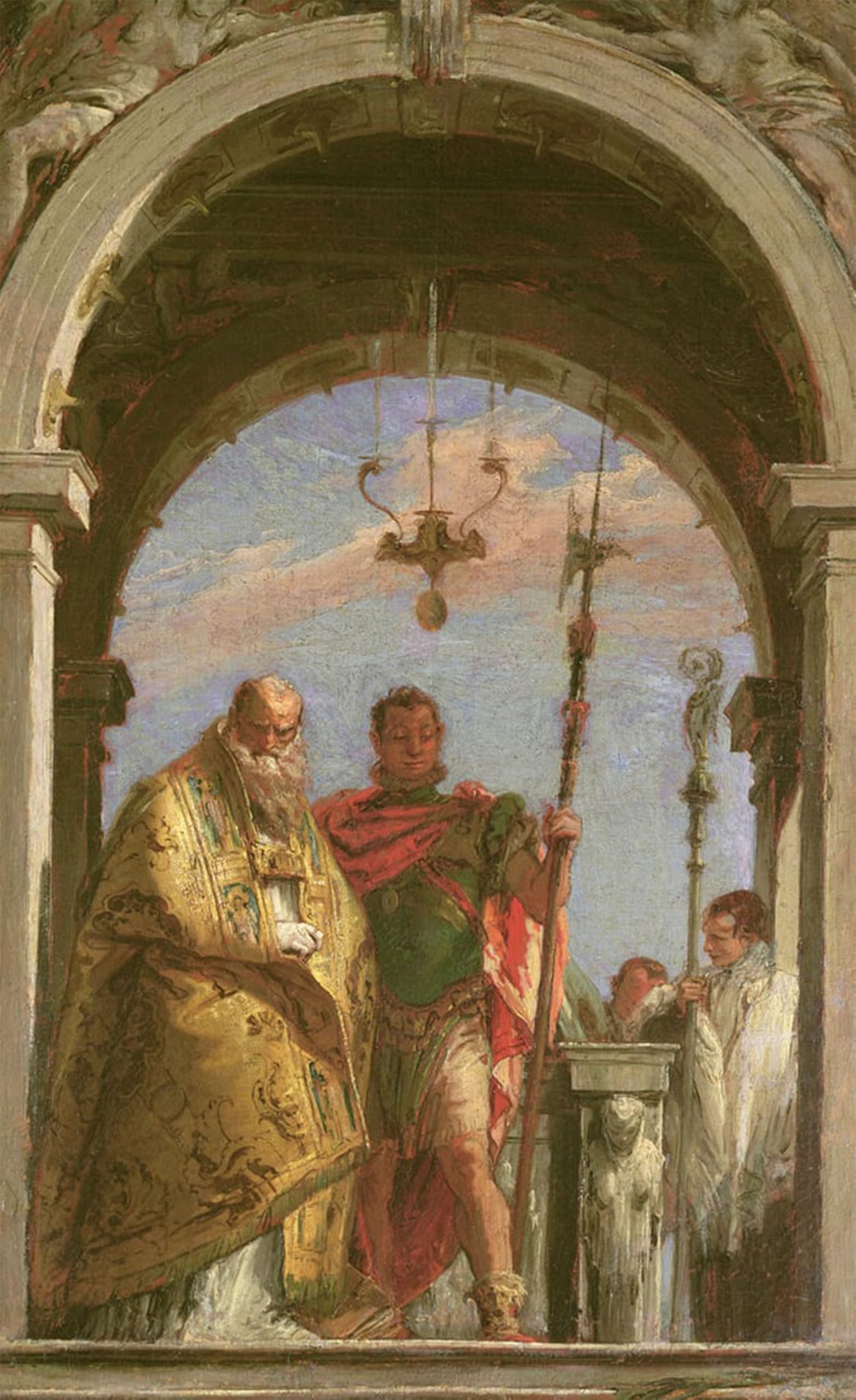 POSTERIIk Famous Print Pop Art Wall Art Graffiti Two Saints by Battista Tiepolo Art Prints for Home Decor 60x90cm