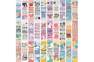 Bookish Bookmarks, Reader Bookmarks, Adorable Book Bookmarks for Adults and Kids