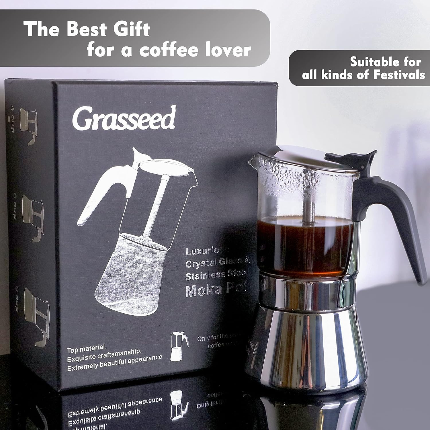 Buy Grasseed Luxurious Crystal Glass 