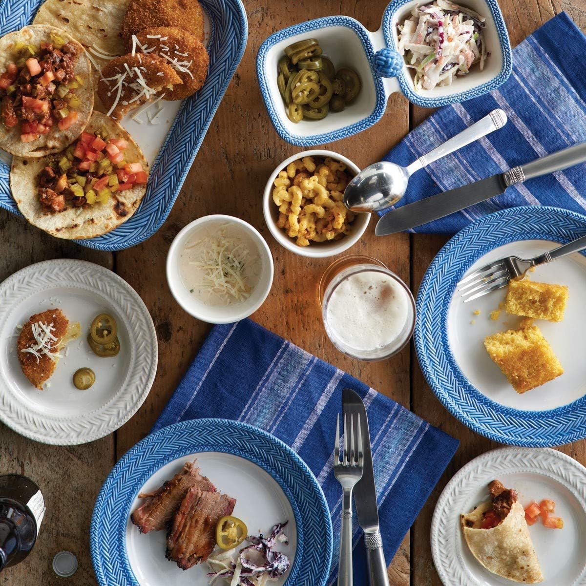 Juliska Le Panier 4pc Place Setting - Delft Blue