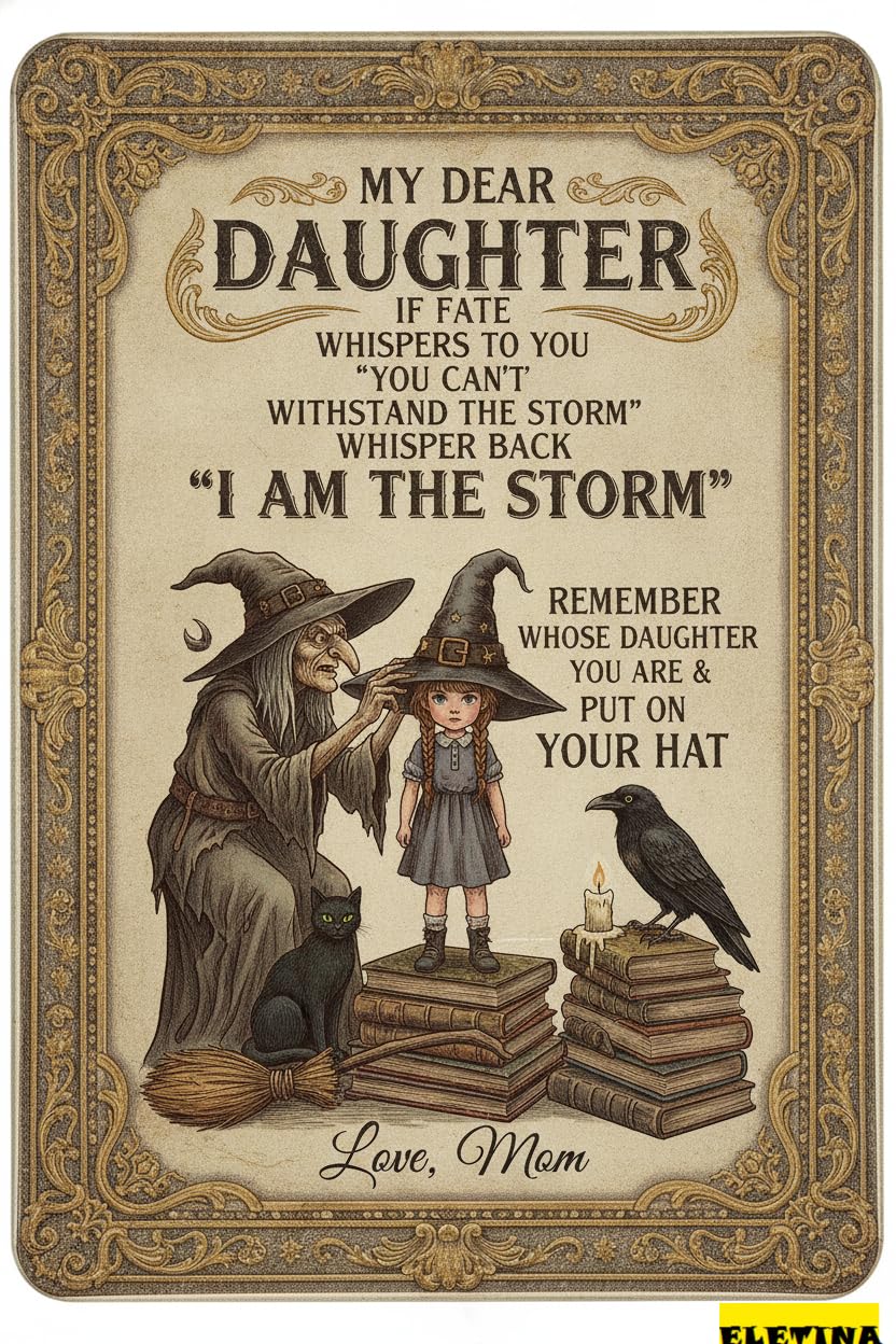 Personalized Sign for Man Cave My Dear Daughter Metal 8x12in Sentimental Plaque Bedroom Wall Decor Gift Private Property Decorative