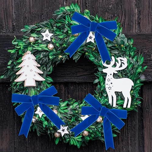 Miniatura 205 de Cinta de terciopelo caqui, cinta de terciopelo dorado vintage de 5/8 pulgadas x 25 yardas, cintas finas para adornos de árbol de Navidad, envoltura