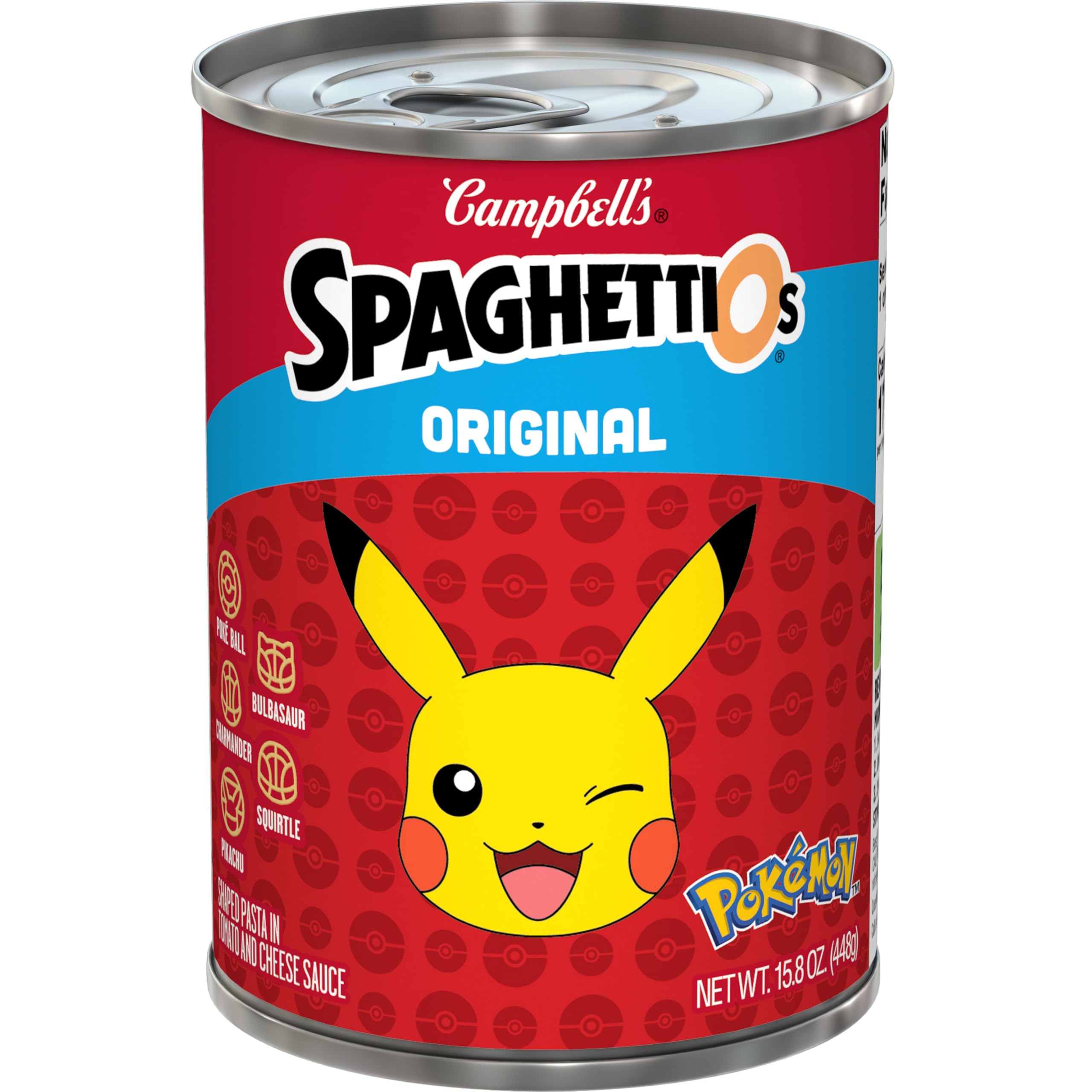 SpaghettiOs Original Pokémon Shapes Canned Pasta, 15.8 oz Can